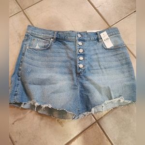 Loft high waist denim shorts